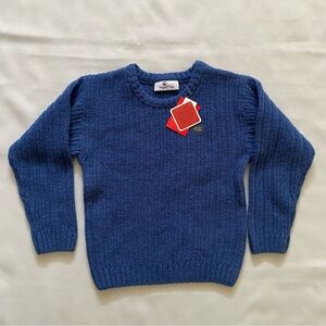Wavetribe Snow Tribe Blue Pullover Sweater Wool Kids 7 NEW